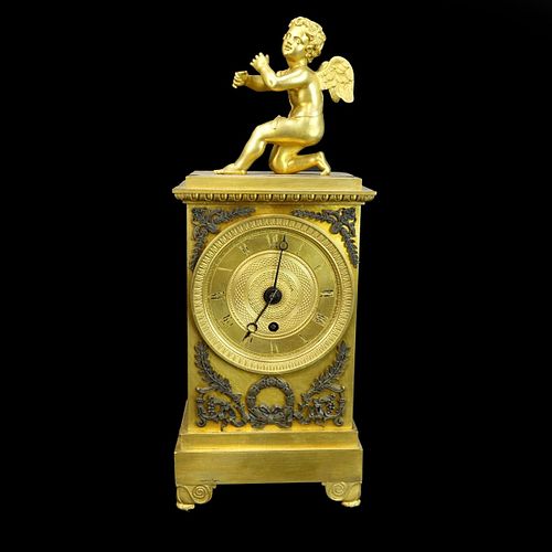Antique French Louis XVI Style Mantle Clock