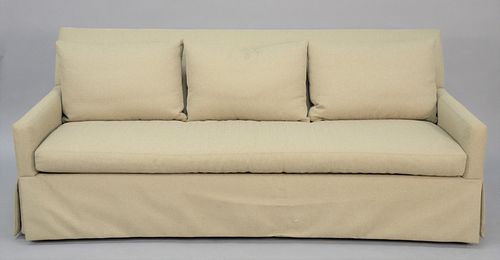 Custom upholstered sleeper sofa, lg. 83". Estate of Marilyn Ware Strasburg, PA.