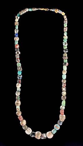 Wearable Necklace w/ Ancient Glass Beads