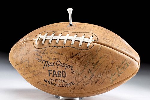 Autographed 1960s Football Lombardi, Bear Bryant, Hayes