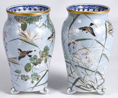 Pair of Japanese porcelain vases, ca. 1900