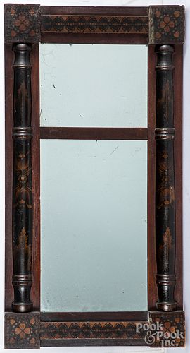 Painted Sheraton mirror, 19th c.