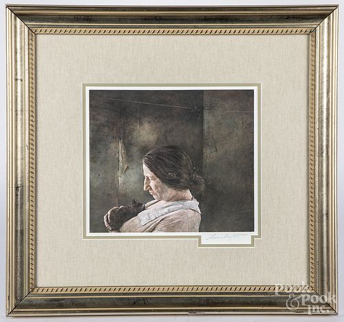 Andrew Wyeth signed collotype