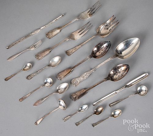 Sterling silver flatware and serving pieces