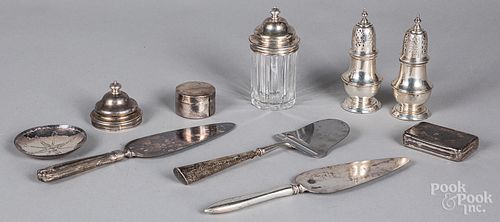 Sterling silver and silver mounted items