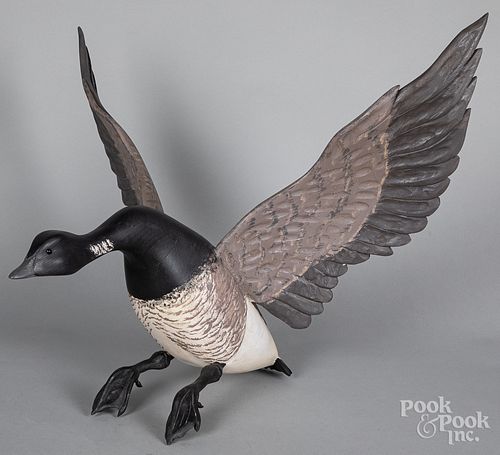 Carved and painted Canada goose, by Gary Gibson