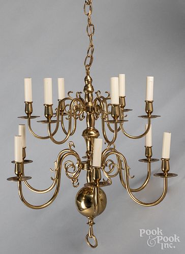 Reproduction brass chandelier