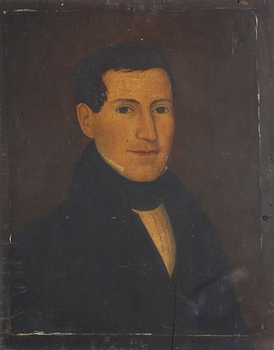 Oil on Panel Portrait of a Gentleman, early 19th Century