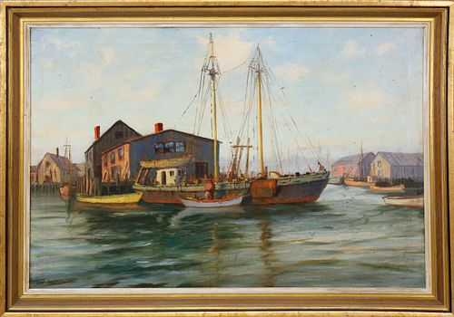Raymond Hendry Williams Oil on Canvas "Near Long Point, Cape Cod"