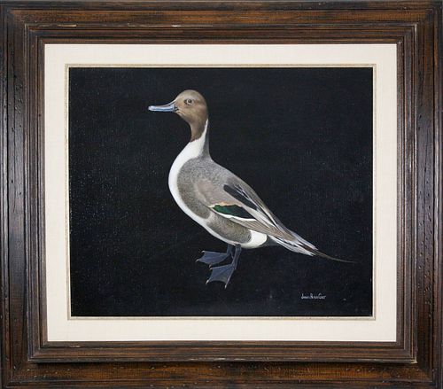 James Peter Cost Oil on Canvas "Love A Duck"