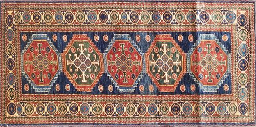 Shirvan Kazak Hand Woven Wool Rug