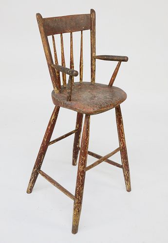 Thumb Back Windsor Child's Highchair, early 19th Century