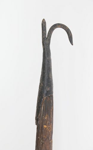 Iron and Wood Blubber Gaff, 19th Century