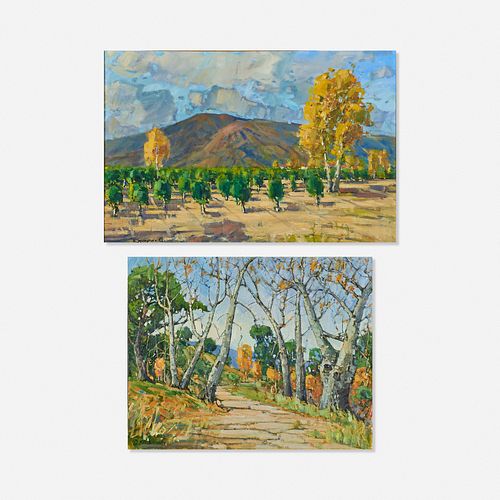 Karl Dempwolf, Fillmore Orchard and Sycamore Canyon (two works)