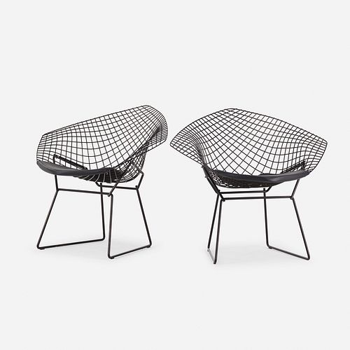 Harry Bertoia, Diamond chairs, pair