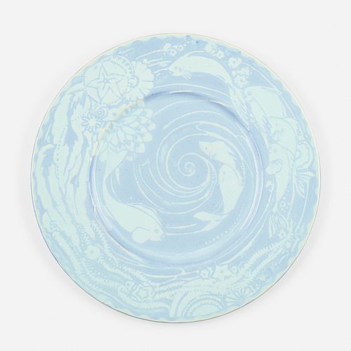 Thelma Frazier for Cowan Pottery, Sea Plate