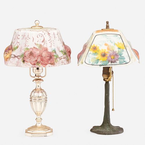 Pairpoint, Puffy boudoir lamps, set of two