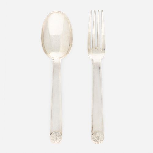 Jean-Emile Puiforcat, Normandie dinner fork and spoon