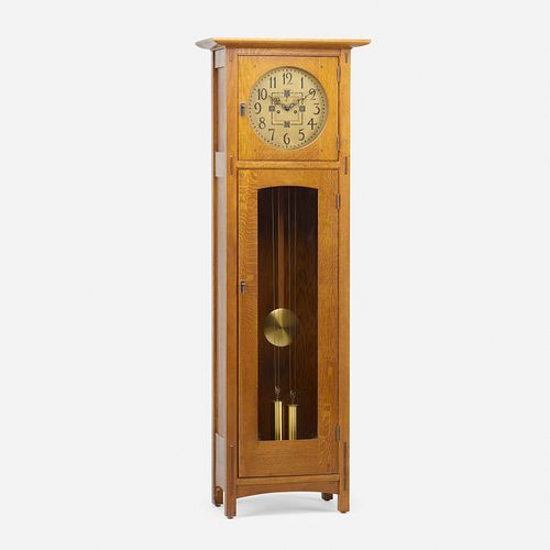 L. & J.G. Stickley, contemporary tall case clock, model 86