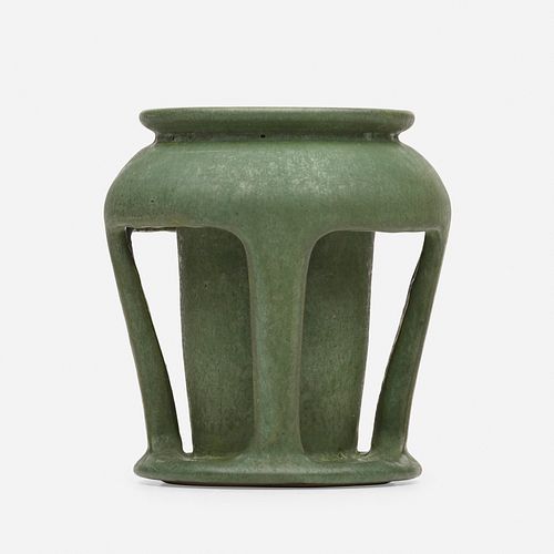 Arts & Crafts Style, contemporary buttressed vase