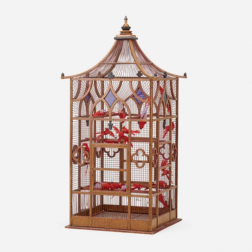 Victorian, Monumental Gothic bird cage