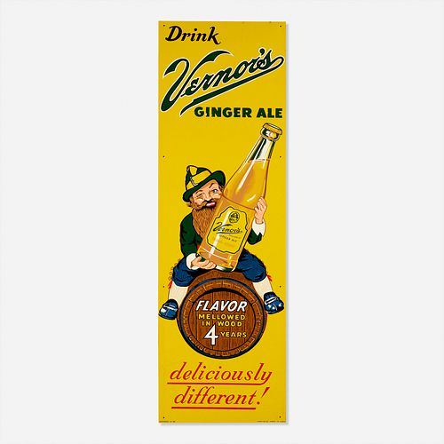 Vintage, Vernor's Ginger Ale sign