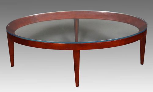 Mark Goetz for Bernhardt Design Oval Coffee Table