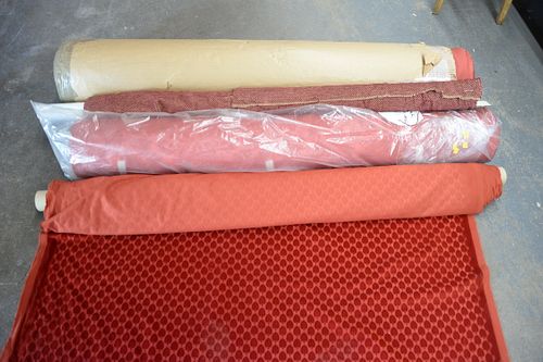 Five rolls of custom fabric 