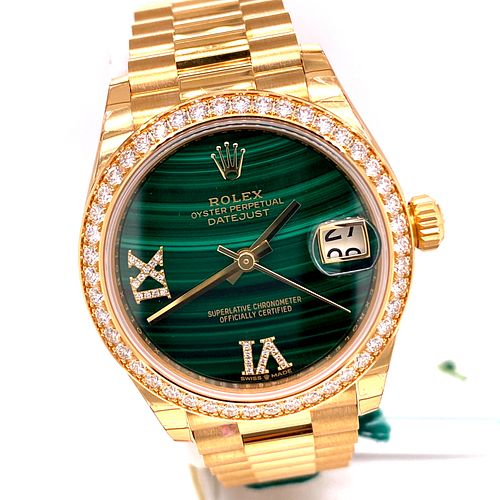 New Rolex Datejust 31mm Yellow Gold Ladies Watch