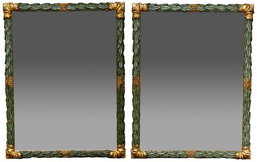 Carved Leaf Wall Mirrors