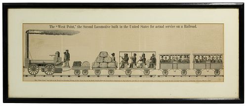 The West Point Second Locomotive Lithograph