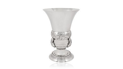 Unique Georg Jensen Silver Antique Vase