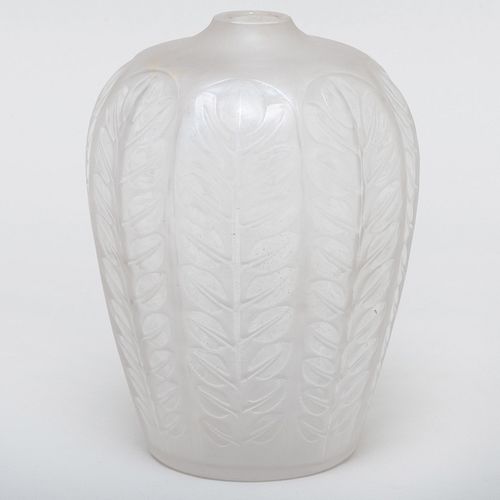 RenÃ© Lalique Glass 'Tournai' Vase