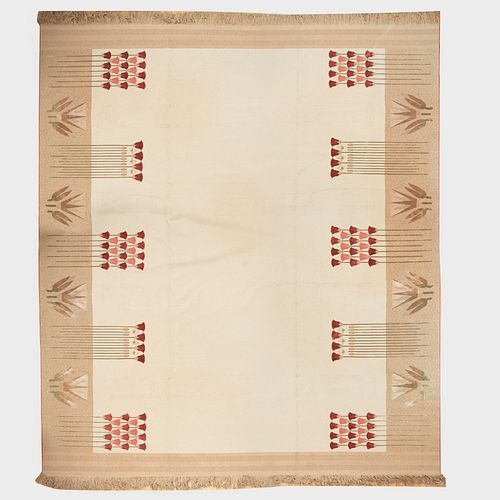 Custom Designed V'Soske Lotus Blossom Wool Carpet