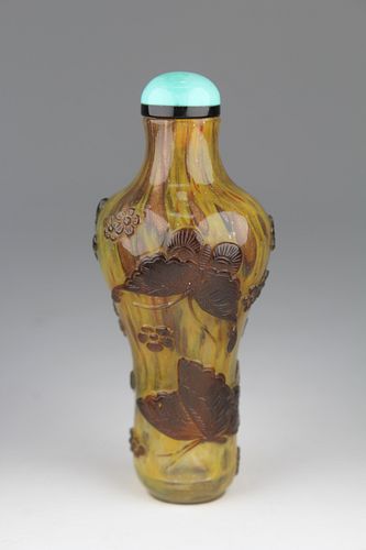 Rare 19th C. Chinese Glass Snuff Bottle