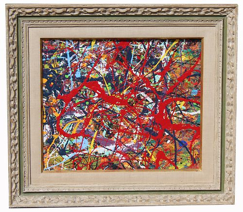 Abstract Expressionist Painting, Heydenryk Frame