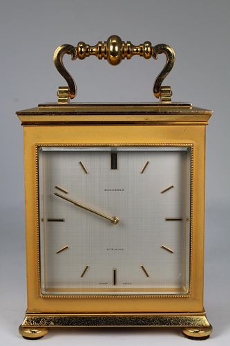Bucherer, Gilt Bronze Carriage Clock
