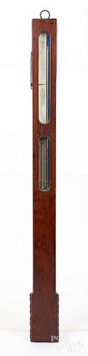 Timby's rosewood stick barometer, 19th c.