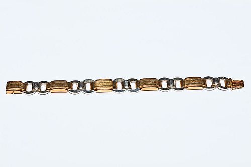 TWO-COLOR GOLD BRACELET FROM THE 30s