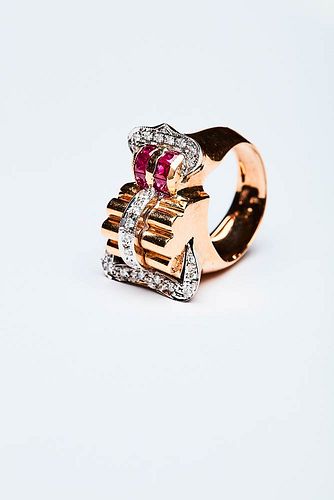 DECO' BUCKLE RING