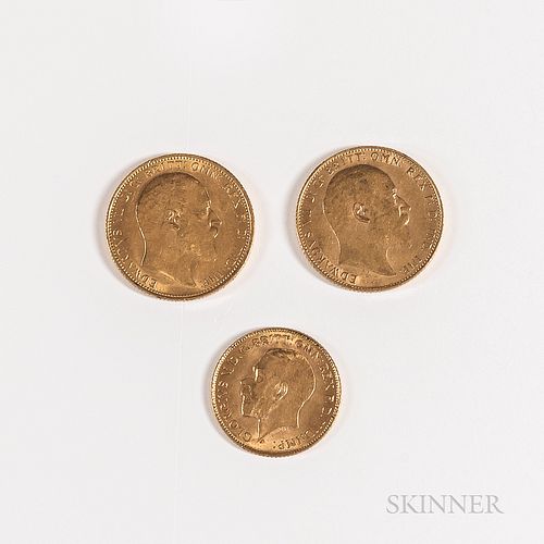 Two Gold Sovereigns and a Half Sovereign