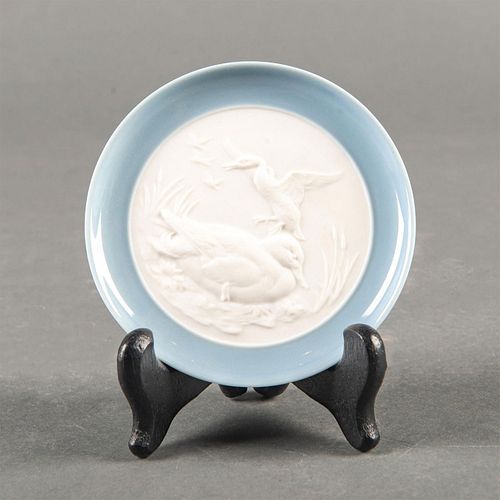 Sm Lladro Porcelain Duck Plate 01017164
