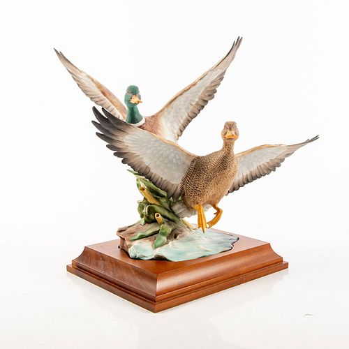 Kaiser German Porcelain Figural Group, Mallard Ducks