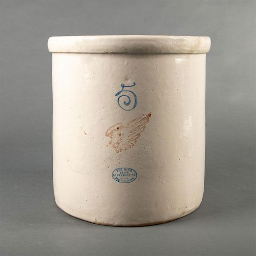 Red Wing Stoneware 5 Gallon Wing Crock