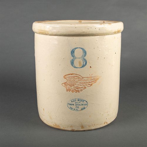 Red Wing Stoneware 8 Gallon Wing Crock