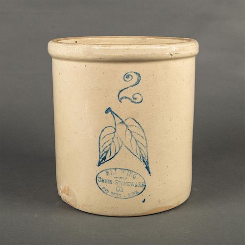 Red Wing Stoneware 2 Gallon Birch Leaves Crock