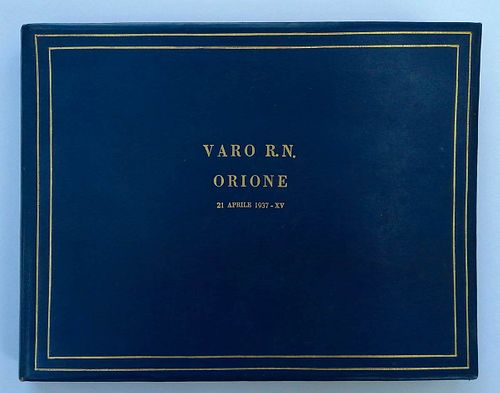 <br><br>Album with launch of Orione, Palermo 1937<br><br>Album with launch of Orione, Palermo 1937. Official album of the event, 15 prints on baryta p