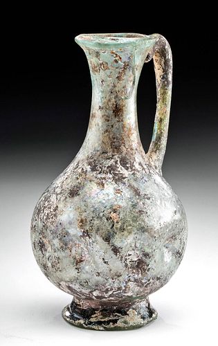 Roman Glass Oinochoe w/ Amazing Iridescence