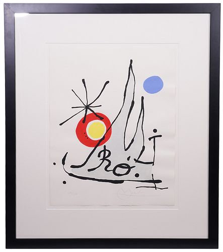 Joan Miro Lithograph on Paper