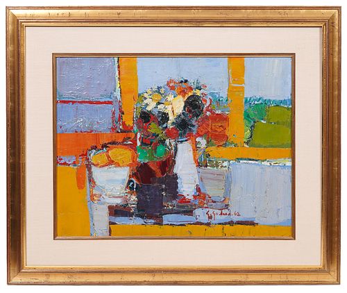 Gabriel Godard Still Life Oil Painting